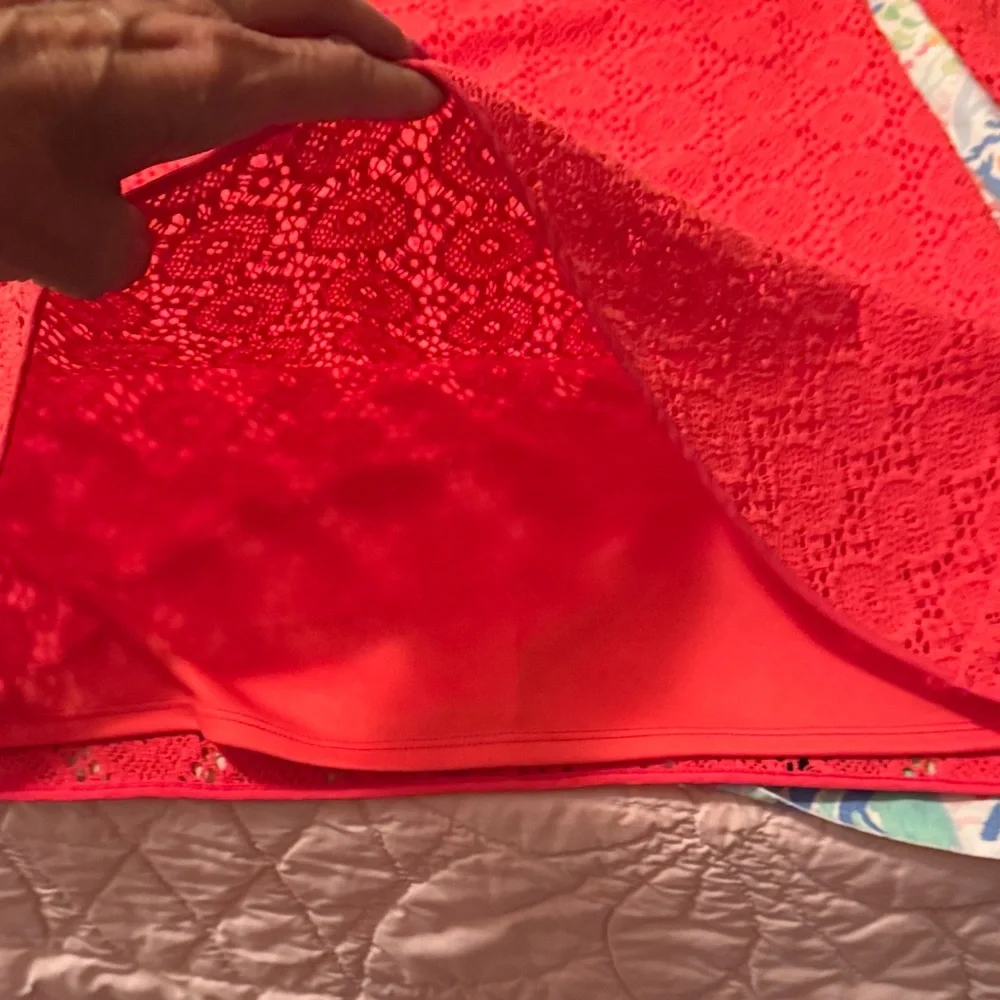 Lilly Pulitzer Coral Lace dress - Picture 4 of 5